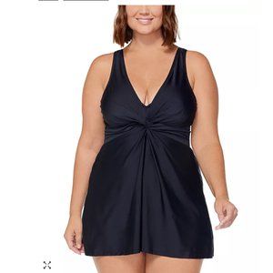 Island Escape Plus Size Magnolia Underwire Swim dress